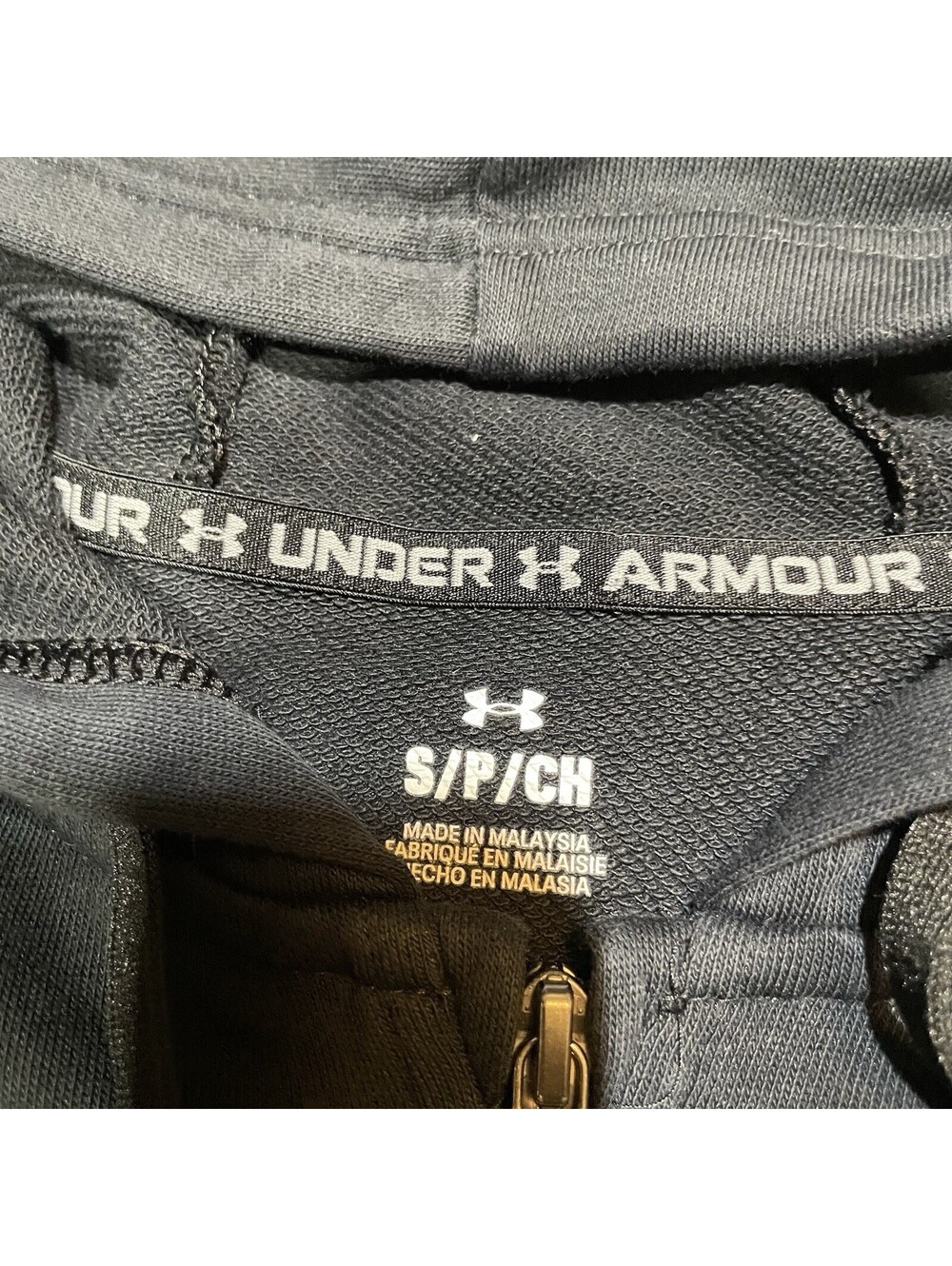 Mens Under Armour Tech Fleece Sweatshirt Jacket Zip-up Cold Gear Hoodie S - Picture 2 of 5